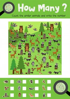 an animal puzzle game with animals and other things to find the correct answer stock photo