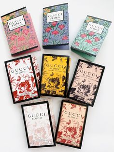 Gucci Flora Gorgeous & Gucci Bloom Perfume Collection Sample Size (8pcs) Brand New, Unused Set Included: - Gucci Bloom EDT Sample 1.5ml - Gucci Bloom EDP Sample 1.5ml - Gucci Bloom Intense Sample 1.5ml - Gucci Bloom Profumo Di Fiori Sample 1.5ml - Gucci Bloom Ambrosia Di Fiori Sample 1.5ml - Gucci Flora Gorgeous Gardenia Sample 1.5ml - Gucci Flora Gorgeous Jasmine Sample 1.5ml - Gucci Flora Gorgeous Magnolia Sample 1.5ml ‼️Note: Manufacturers do not fill up the vials samples full on the way to the top‼️ Gucci Perfume Collection, Gucci Packaging, Gucci Flora Gorgeous Orchid, Gucci Flora Perfume Notes, Gucci Flora Gorgeous Jasmine, Bloom Perfume, Gucci Bloom Perfume, Gucci Flora Gorgeous Gardenia, Flora Gucci