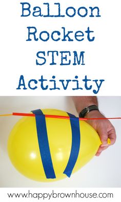 Balloon Science Experiments, Stem Kids, Balloon Rocket, Kids Stem Activities, Space Activities For Kids, Fun Stem Activities, Science Week, Preschool Stem, Science Stem