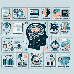 an info graphic depicting the different types of work related items in a human's head