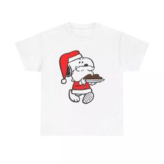 Santa Snoopy T-Shirt - peanuts christmas holiday cute dog winter xmas cookies | eBay Peanuts Christmas Shirts, Santa Snoopy, Snoopy Christmas Shirt, Funny Christmas Shirts Snoop Dog, Snoopy T Shirts Vintage, Snoopy Christmas Fabric, Snoopy T Shirt, Dog Winter, Peanuts Christmas