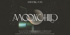 the cover art for spring ram's upcoming album, moonchild with an image of a