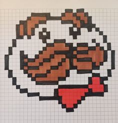 an image of a pixellated drawing of a dog