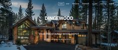 a homepage for a real estate listing company that sells homes and condos in the woods