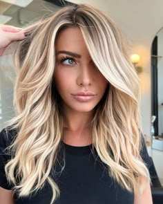 Beautiful California Blonde Balayage Butter Blonde Balayage Short Hair, Lala Kent Hair Blonde, Root Smudge Blonde Curtain Bangs, Natural Blonde With Balayage, Demintional Blonde Highlights, 40 Year Old Blonde Hair For Women, 2024 Popular Hairstyles, Blonde Balayage For Fair Skin, Balayage Frizura Blonde