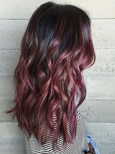 chocolate mauve New Hair Color Trends, Hair Goal, Dye Ideas, New Haircut, Fun Hair, Nails Red