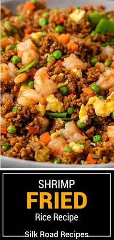 shrimp fried rice recipe with peas and carrots