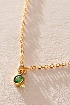 Add something personal to your stack with this beautiful necklace, featuring a 14k gold filled chain and dainty cubic zirconia birthstone charm. **Features:** 14k gold filled chain, 14k gold filled 3mm bezel, dangling cubic zirconia birthstone charm, spring ring clasp closure, 16" **Why We ❤ It:** One for you, one for your bestie, and one for everyone else you know-this necklace is perfect for gifting. | Set & Stones Birthstone Charm Necklace at Free People in Gold Birthstone Charm Necklace, Family Birthstone Necklace, Birthstone Charms, Beautiful Necklace, Birthstone Necklace, Gold Filled Chain, Stone Necklace, Spring Rings, Everyone Else