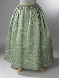 18th Century Petticoat, Quilted Petticoat, 18th Century Womens Fashion, French Costume, Quilted Clothing