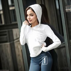 Lasaky - Fitness Hoodie: Stylish Yoga & Casual Sportswear Top for Active Lifestyle Outdoor Sportswear Long Sleeve Sweatshirt, Sporty Workout Top With Adjustable Hood, Outdoor Long Sleeve Sportswear Sweatshirt, Athleisure Tops With Adjustable Hood For Workout, Sportswear Tops With Adjustable Hood For Workout, Functional Hooded Sweatshirt For Light Sports, Outdoor Long Sleeve Sportswear Hoodie, Sportswear Sweatshirt With Adjustable Hood For Gym, White Moisture-wicking Sweatshirt For Winter