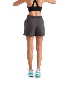 Ladies' Maria Jogger Short - CHARCOAL - XS | TriDri Women's Maria Jogger Short in Charcoal Size XS | 60/40 cotton/polyester fleece Gray Relaxed Fit Activewear Shorts, Gray Cotton Activewear With Ribbed Waistband, Casual Sweat Resistant Shorts, Casual Sweat-resistant Short Bottoms, Gray Cotton Activewear With Built-in Shorts, Gray Cotton Workout Shorts, Gray Cotton Sportswear Shorts, Gray Cotton Workout Bottoms, Casual Gray Sweat-resistant Bottoms