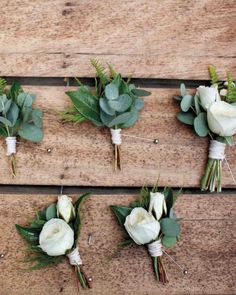 an instagram page with flowers and greenery for wedding decor on wooden planks