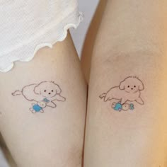 Dog Doodle Tattoo, Maltese Tattoo Minimalist, Fairy Dog Tattoo, Cute Dog Tattoos, Dog Tattoo Ideas Minimalist, Maltese Tattoo