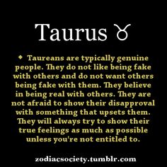 the zodiac sign taurus is written in black and gold