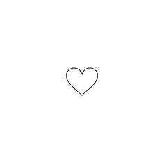 the outline of a heart on a white background