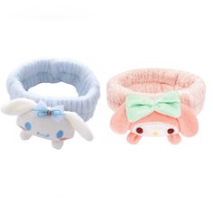 Sanrio Make Up Headbands 2 Piece Cinnamoroll My Melody, Cute Blue Headband For Gift, Cute Blue Adjustable Hair Accessories, Cute Adjustable Blue Hair Accessories, Sanrio Accessories, My Melody, Hair Ties, Scrunchies, 2 Piece, Hair Clips