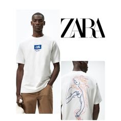 Zara Contrast Patch T-Shirt Nwt Size M Armpit To Armpit 22 Inch Round Neck T-Shirt With Short Sleeves. Contrasting Patch Appliqu At Chest And Contrast Prints At Back. Oyster White | 6224/326 Choose A Size Zara T Shirt Men, Trendy White Zara T-shirt, White Zara T-shirt With Letter Print, Zara White T-shirt For Streetwear, Zara Tops With Graphic Print And Relaxed Fit, White Letter Print T-shirt By Zara, Zara White T-shirt With Letter Print, Zara Cotton T-shirt With Graphic Print, Trendy Zara T-shirt With Graphic Print