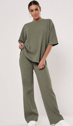 Shirt And Trousers Women, Sets Outfit, Trouser Co Ord, Mens Fashion Classy, Co Ord Set, Summer Fashion Outfits, Co Ord, Look Cool, Wide Leg Trousers