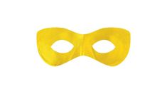 Conceal your identity and show some true spirit with a Yellow Domino Mask! This yellow eye mask is made of stiff fabric and covers only the eyes. The black elastic band stretches for a comfortable fit. Wear it for an easy superhero costume or for a unique way to show some love for your team or school. Yellow Domino Mask product details: 7 1/2in wide x 3in tall. Polysatin. Attached elastic. One size fits most teens and adults. CAUTION: Use with proper adult supervision. Do not use when unobscured Easy Superhero Costumes, Domino Mask, Stiff Fabric, Band Stretches, Superhero Costume, Costume Mask, Yellow Eyes, Mask Party, Super Hero Costumes