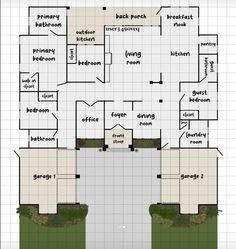 a floor plan for a house with three rooms