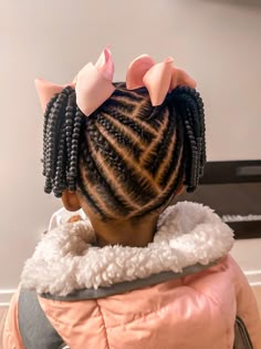 Protective Style for natural hair . Toddlers Hairstyles, Style For Natural Hair, Black Toddler Hairstyles, Jasmine Hair, Easy Little Girl Hairstyles