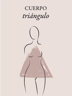 a woman's body with the words cuero triangulo in spanish above it