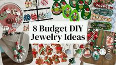 8 Easy Jewelry DIY Gifts to Make plus Dollar Tree Displays for Craft Shows Easy Jewelry Diy, Displays For Craft Shows, Resin Hair Clips, Diy Gifts To Make, Fall Decor Diy Crafts, Gifts To Make, Budget Ideas, Craft Shows, Easy Jewelry