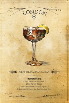 an old fashioned cocktail menu for london