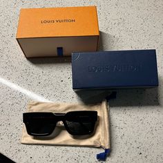 Brand New Pair Of Lv Sunglasses Retail Price $790 Tax Included Lv Sunglasses, Louis Vuitton Glasses, Louis Vuitton Sunglasses, Accessories Brand, Louis Vuitton Accessories, Square Glasses, Glasses Accessories, Accessories Branding, New Color