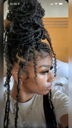 Locs Curly Ends Black Women, Styles For No Edges Hair, Soft Locs With Accessories, Full Ear Piercings Aesthetic, Braids For Thinning Hair Black Women, Short Layered Bob, Short Layered Bob Haircuts, Layered Bob Haircuts