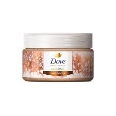 Discover the exclusive Dove Hot Cocoa Limited Edition Body Scrub, uniquely crafted with a 1/4 moisturizing cream, making it the ideal preparation for your skin as you embrace the cooler weather. Experience a truly transformative journey to natural care with a body scrub that is enriched with a delightful fusion of naturally derived ingredients. The formula has no sulfates to ensure your skin is nurtured, leaving you with a silky-smooth, rejuvenated feeling. Ensuring utmost care while you exfolia Dove Beauty Bar, Dove Beauty, Dove Body Wash, Bath Body Works Candles, Green Environment, Hygiene Products, Perfume Scents, Body Scrubs, Natural Care