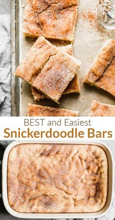 the best and fastest snickkerdoodlele bars are made with only three ingredients