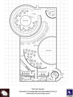 the floor plan for a restaurant