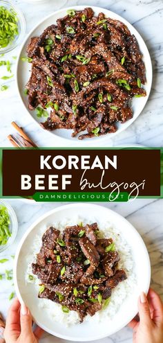 Here's a main dish featuring Korean BBQ beef! Not only does this Korean Beef Bulgogi come out so tender, but it is also very flavorful. Plus, this homemade dinner recipe is easy! Save this and try it! Beef Bulgogi Recipe, Korean Beef Bulgogi, Korean Bulgogi, Korean Bbq Beef, Bulgogi Recipe, Asian Dinners, Bulgogi Beef, Korean Beef, Bbq Beef