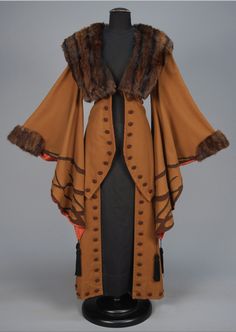 Edwardian Winter Fashion, Dnd Winter Clothes, 1920s Womens Fashion, Vintage Winter Coat, Victorian Accessories, 20th Century Fashion, Winter Attire, Antique Clothing, Coat Vintage