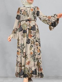 Formal Dress For Wedding, Print Maxi Dresses, Sundress Women, Long Sundress, Spring Maxi Dress, Dress For Wedding, Muslim Dress, Formal Dresses For Weddings, Family Party