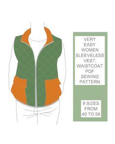 an image of a women's vest sewing pattern