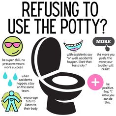 a poster with instructions on how to use the potty