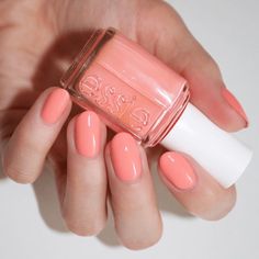 The Best Summer Nail Color Ideas For 2024 - Winky Pink Peach Colored Nails, Essie Nail Polish Colors, Pink Nail Colors