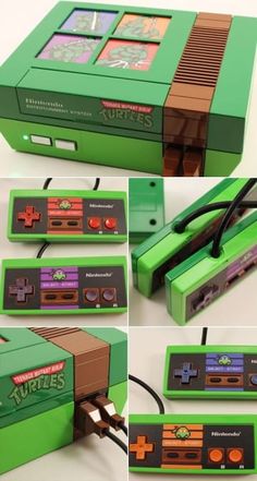 an old nintendo game console has been turned into a gaming console