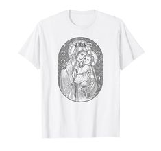 PRICES MAY VARY. Lightweight, Classic fit, Double-needle sleeve and bottom hem Our Lady Of Mount Carmel, Mount Carmel, Catholic Books, Our Lady, Fashion Brands, Branded T Shirts, Top Styles, Fashion Branding, T Shirts