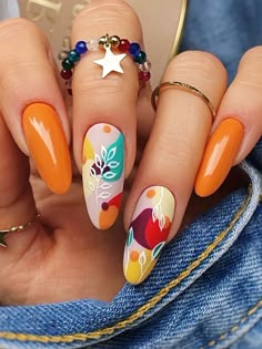 burnt orange nails with fall designs Fall Nails Burnt Orange, Burnt Orange Nails Designs, Burnt Orange Nails, Orange Nail Art, Orange Nail Designs, Matte Nails Design, Fall Nail Art, Orange Nails, Cool Nail Designs