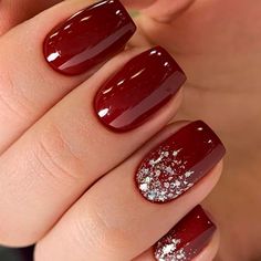 KODIES GEL Dark Wine Red Gel Nail Polish Soak Off Semi Permanent UV/LED Winter Gel Varnish 15ML Holiday Nail Colors, Holiday Nails Winter, Nail Colors Winter, Christmas Nail Art Designs, Gel Nail Colors, Red Nail, Winter Nail Designs