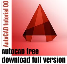 an image of a red object with the text autocad free downloaded full version