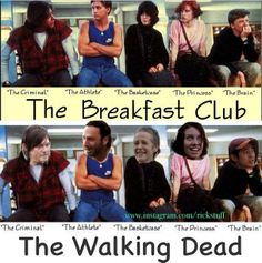 the breakfast club movie poster with four people