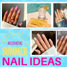 Summer nails Cherry Images, Daisy Image, Rainbow Images, 80s Theme Party, Sky Images, Pink Images, Cute Summer Nails, Orange Creamsicle