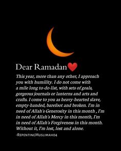 the poem dear raman is written on a black background with an orange crescent and red heart