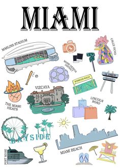 All your favorite Miami things on a women's relaxed fit, soft cotton t-shirt. Original doodles of Calle 8, Marlins Stadium, Wynwood walls, Vizcaya palace, Bayside and Port of Miami.  Shirt is a women's relaxed fit- fits true to size and a little loose, but it hits at the hips and has shorter sleeves than a men's tee would. * 100% combed and ring-spun cotton * Athletic heather is 90% cotton, 10% polyester * Other heather colors are 52% cotton, 48% polyester * Fabric weight: 4.2 oz/y² (142 g/m²) * Miami Doodles, Travel Doodle, Miami Shirt, Travel Doodles, Wynwood Walls, Frappe, Mens Tees, Cotton T Shirt, Palace