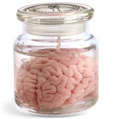 a glass jar filled with lots of pink stuff