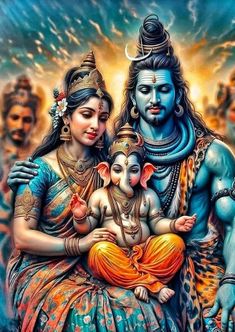 Album Artwork Cover Art, Album Layout, Photo Album Layout, Navratri Images, Shiva Pics, Lord Shiva Family, Lord Shiva Hd Images, Album Artwork, Lord Shiva Pics